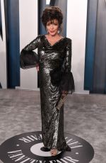 JOAN COLLINS at 2020 Vanity Fair Oscar Party in Beverly Hills 02/09/2020