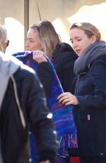JODIE COMER onthe Set of The Last Duel in France 02/15/2020