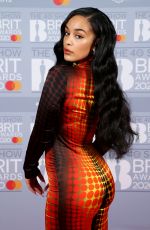 JORJA SMITH at Brit Awards 2020 in London 02/18/2020