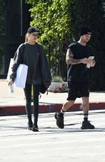 JOSEPHINE SKRIVER and Alexander Deleon Leaves a Gym in Los Angeles 02/18/2020