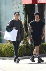 JOSEPHINE SKRIVER and Alexander Deleon Leaves a Gym in Los Angeles 02/18/2020