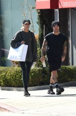 JOSEPHINE SKRIVER and Alexander Deleon Leaves a Gym in Los Angeles 02/18/2020