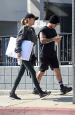 JOSEPHINE SKRIVER and Alexander Deleon Leaves a Gym in Los Angeles 02/18/2020