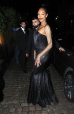 JOURDAN DUNN Arrives at Bafta Vogue x Tiffany Fashion and Film After-party in London 02/02/2020