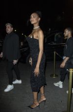 JOURDAN DUNN Arrives at CR Fashion Book x Redemption Party in Paris 02/28/2020