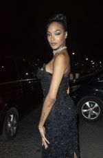 JOURDAN DUNN Arrives at CR Fashion Book x Redemption Party in Paris 02/28/2020