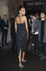 JOURDAN DUNN Arrives at CR Fashion Book x Redemption Party in Paris 02/28/2020