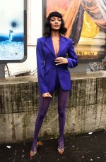 JOURDAN DUNN Arrives at Thierry Mugler Fashion Show in Paris 02/26/2020