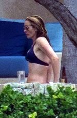JULIA ROBERTS in Bikini at a Pool in Puerto Vallarta 02/01/2020