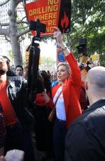 JUNE DIANE RAPHAEL Joins Greenpeace at Fire Drill Fridays in Los Angeles 02/07/2020