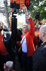 JUNE DIANE RAPHAEL Joins Greenpeace at Fire Drill Fridays in Los Angeles 02/07/2020