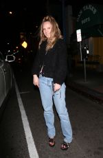 JUNO TEMPLE Out for Dinner in West Hollywood 02/02/2020