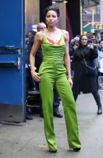 JURNEE SMOLLET-BELL Arrives at Good Morning America in New York 02/04/2020