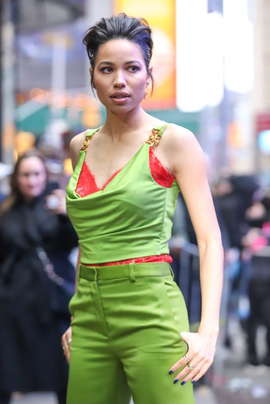 JURNEE SMOLLET-BELL Arrives at Good Morning America in New York 02/04/2020