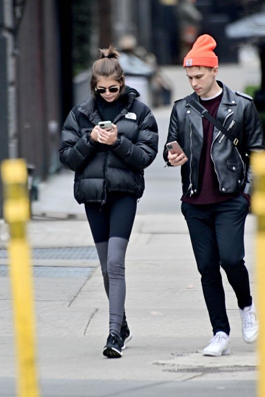 KAIA GERBER and Tommy Dorfman Leaves a Gym in New York 02/05/2020