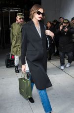 KAIA GERBER Arrives at Longchamp Show at New York Fashion Week 02/08/2020