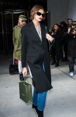 KAIA GERBER Arrives at Longchamp Show at New York Fashion Week 02/08/2020