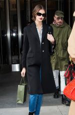 KAIA GERBER Arrives at Longchamp Show at New York Fashion Week 02/08/2020