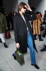 KAIA GERBER Arrives at Longchamp Show at New York Fashion Week 02/08/2020