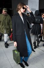 KAIA GERBER Arrives at Longchamp Show at New York Fashion Week 02/08/2020