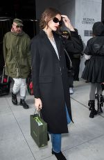 KAIA GERBER Arrives at Longchamp Show at New York Fashion Week 02/08/2020