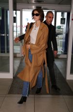 KAIA GERBER Arrives at Milan Arport 02/23/2020