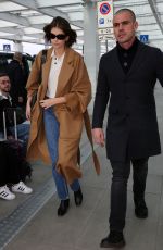 KAIA GERBER Arrives at Milan Arport 02/23/2020