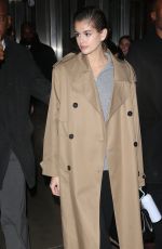 KAIA GERBER Arrives at Proenza Schouler Fashion Show in New York 02/10/2020