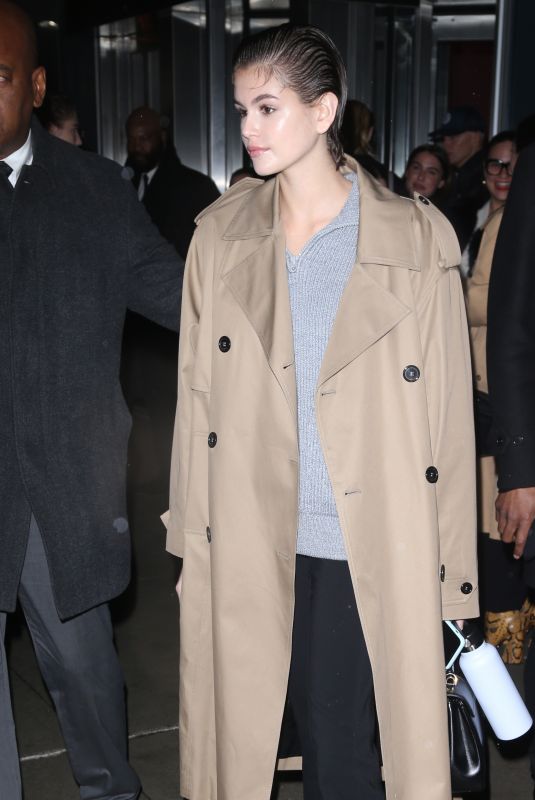 KAIA GERBER Arrives at Proenza Schouler Fashion Show in New York 02/10/2020