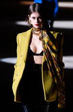 KAIA GERBER at Saint Laurent Runway Show at PFW in Paris 02/25/2020