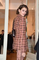 KAIA GERBER at Signature Event at Boutique Kiko Kostadinov in Paris 02/28/2020