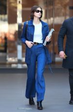 KAIA GERBER in Double Denim Out in Milan 02/22/2020
