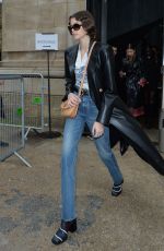 KAIA GERBER Leaves Chloe Show at Paris Fashion Week 02/27/2020