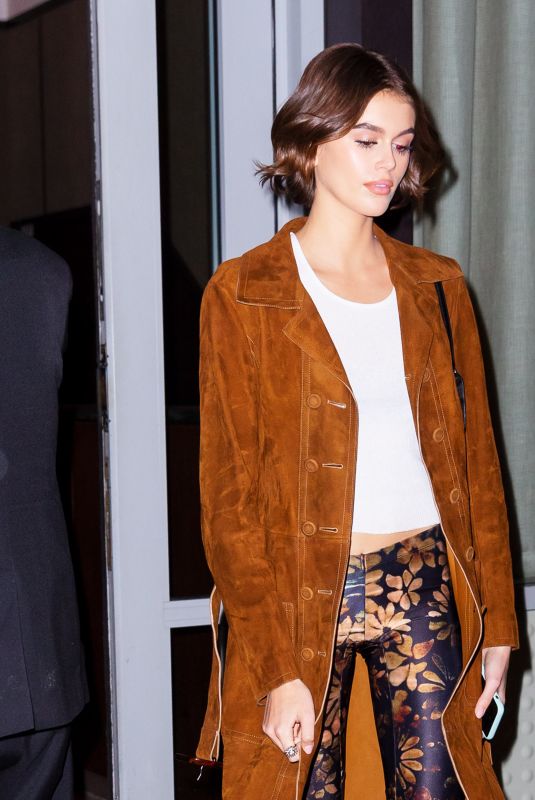 KAIA GERBER Leaves Her Apartment in New York 02/13/2020