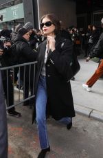KAIA GERBER Leaves Longchamp Fashion Show at NYFW in New York 02/08/2020