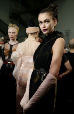 KAIA GERBER on the Backstage of Fendi Fashion Show in Milan 02/20/2020