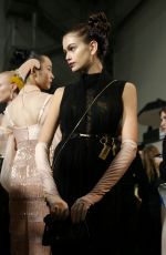 KAIA GERBER on the Backstage of Fendi Fashion Show in Milan 02/20/2020