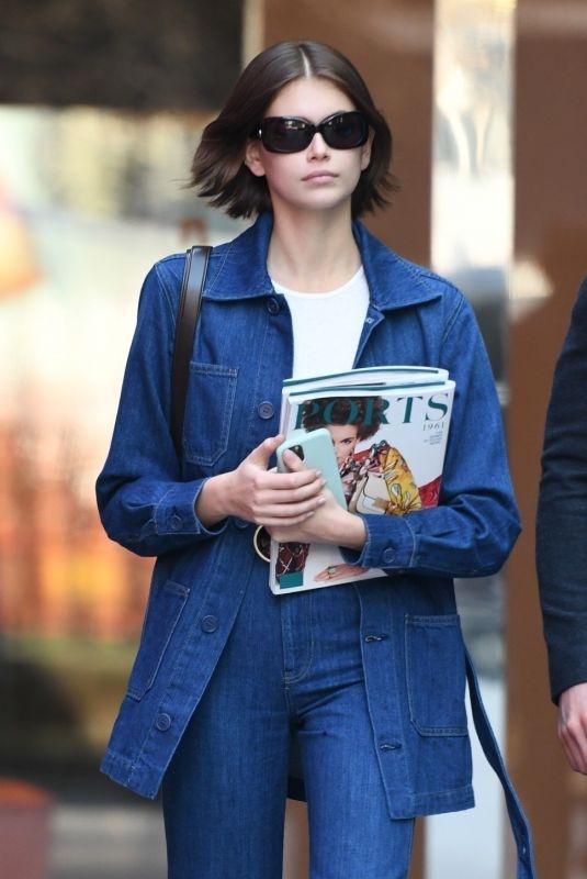 KAIA GERBER Out and About in Milan 02/22/2020