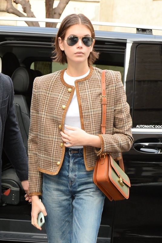KAIA GERBER Out at Milan Fashion Week 02/19/2020