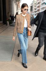 KAIA GERBER Out at Milan Fashion Week 02/19/2020