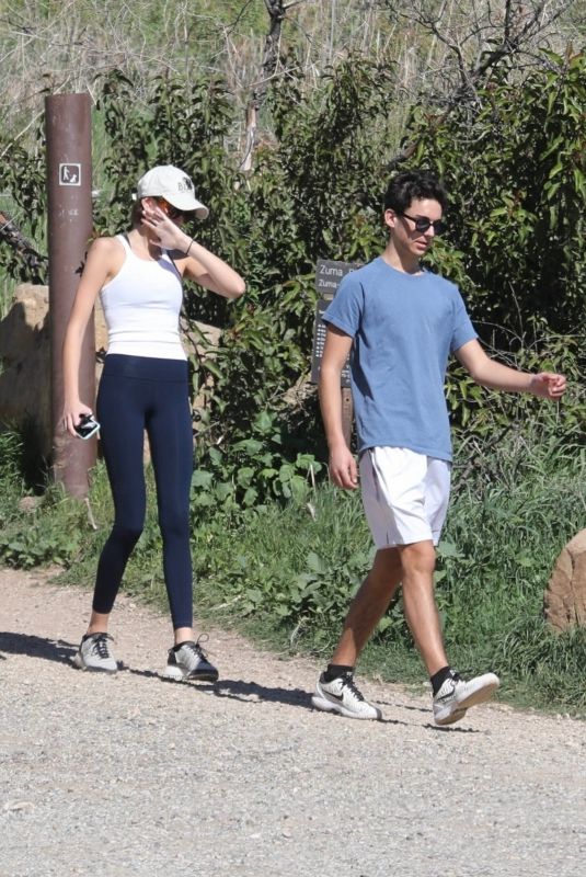 KAIA GERBER Out Hiking with a Friend in Malibu 01/31/2020