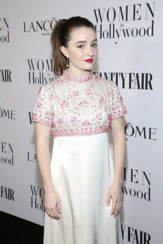 KAITLYN DEVER at Vanity Fair & Lancome Toast Women in Hollywood in Los Angeles 02/06/2020