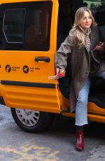 KALEY CUOCO on the Set of The Flight Attendant in Brooklyn 02/24/2020