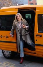 KALEY CUOCO on the Set of The Flight Attendant in Brooklyn 02/24/2020