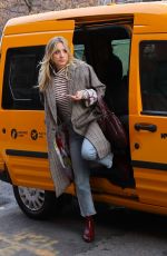 KALEY CUOCO on the Set of The Flight Attendant in Brooklyn 02/24/2020
