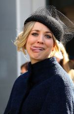 KALEY CUOCO on the Set of The Flight Attendant in New York 02/12/2020