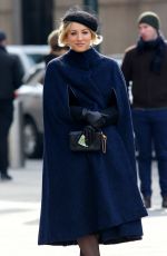 KALEY CUOCO on the Set of The Flight Attendant in New York 02/12/2020