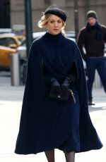 KALEY CUOCO on the Set of The Flight Attendant in New York 02/12/2020