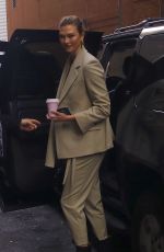 KARLIE KLOSS Arrives at Michael Kors Fahion Show at NYFW in New York 02/12/2020