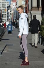KARLIE KLOSS Out and About in New York 02/03/2020
